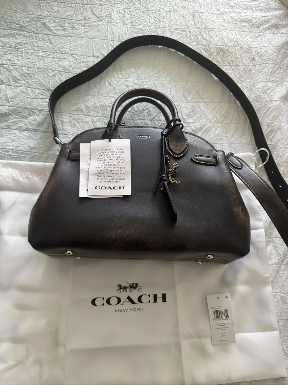 NWT Coach Loved Leather Empire 28 - Picture 1 of 14